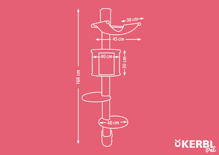 KERBL Wandkratzbaum "Dolomit Tofana"